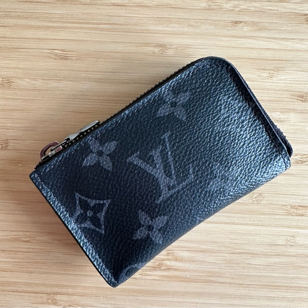 LOUIS VUITTON Monogram Eclipse Porte monnaie Jour Coin Purse M63536 🎁